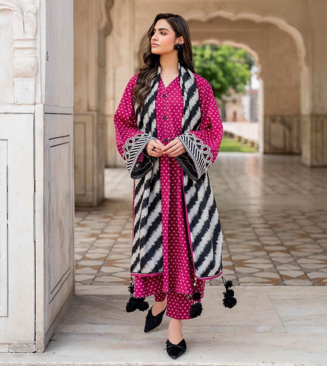 BINSAEED 3PC Khaddar Collection – Printed Winter Suits