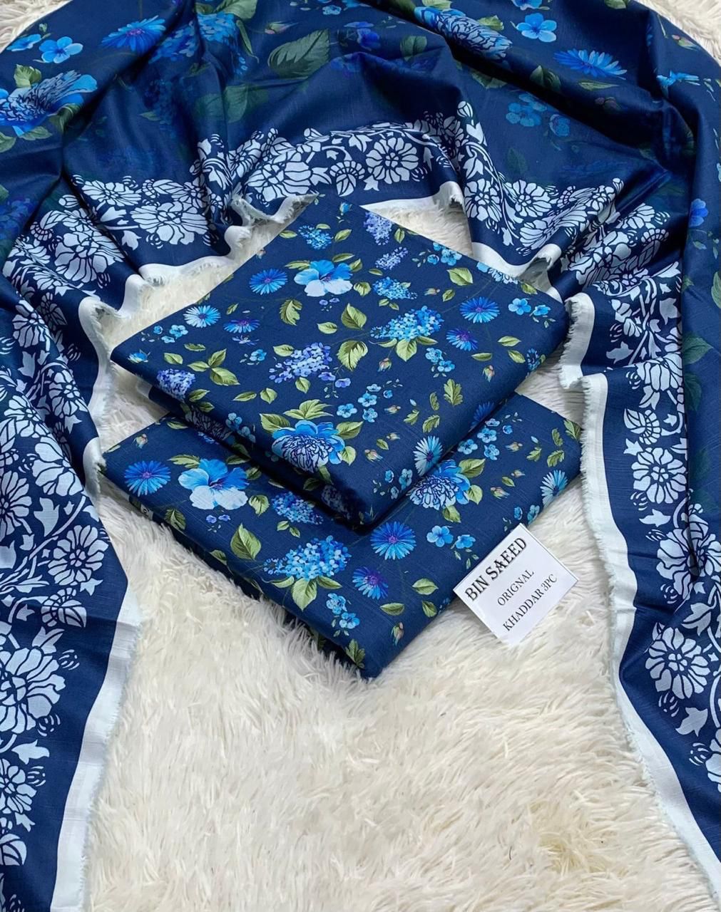 BINSAEED 3PC Khaddar Collection – Printed Winter Suits
