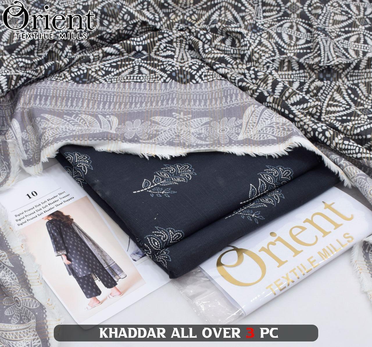 Orient 3PC Khaddar Collection – Digital Printed Winter Suits 2025