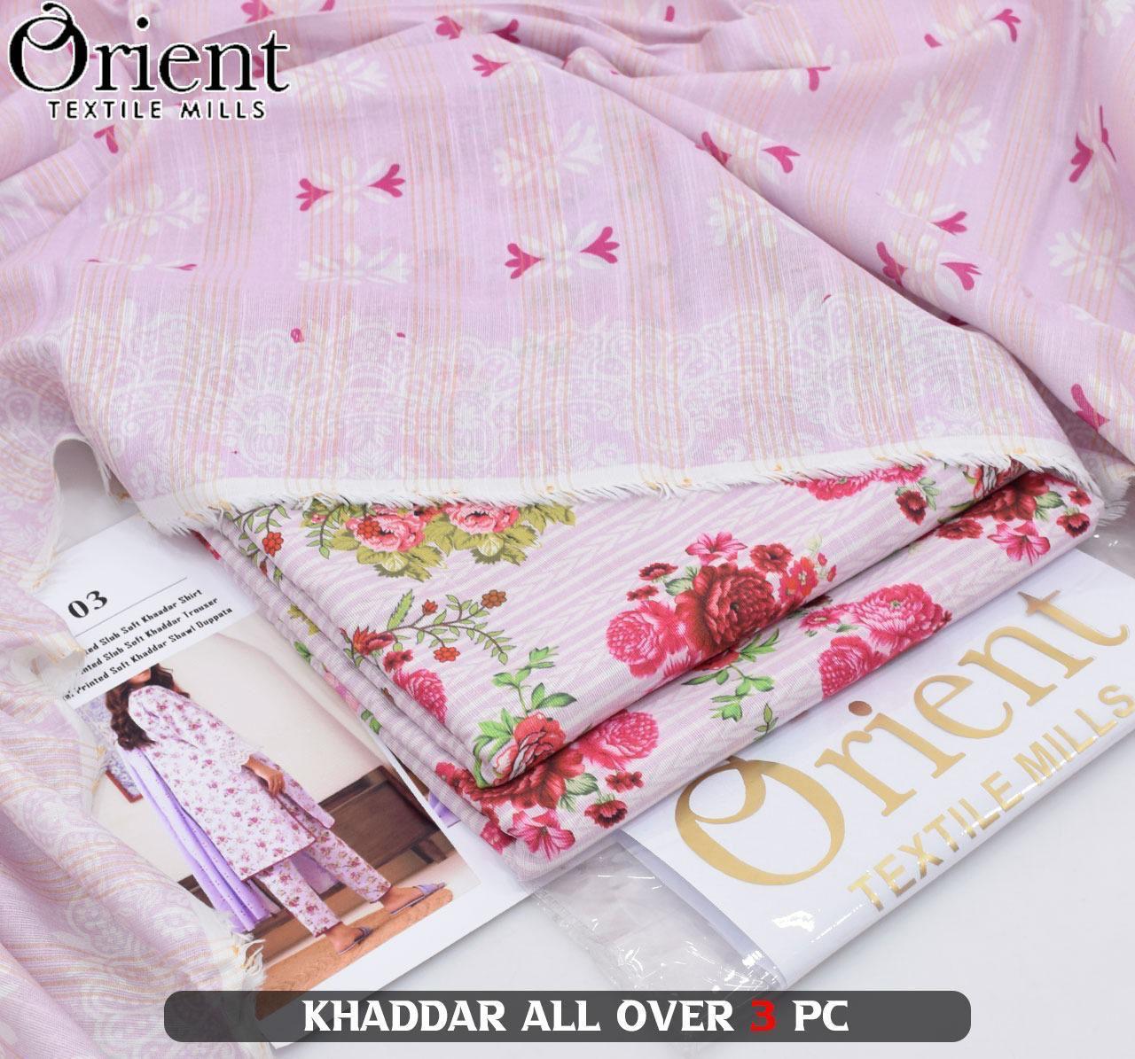 Orient 3PC Khaddar Collection – Digital Printed Winter Suits 2025