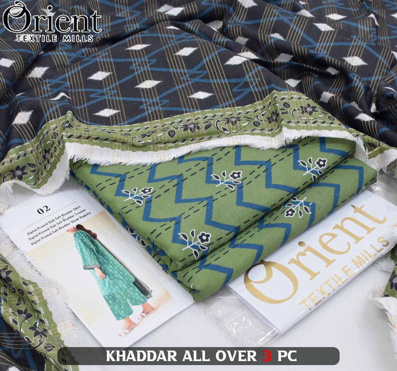Orient 3PC Khaddar Collection – Digital Printed Winter Suits 2025