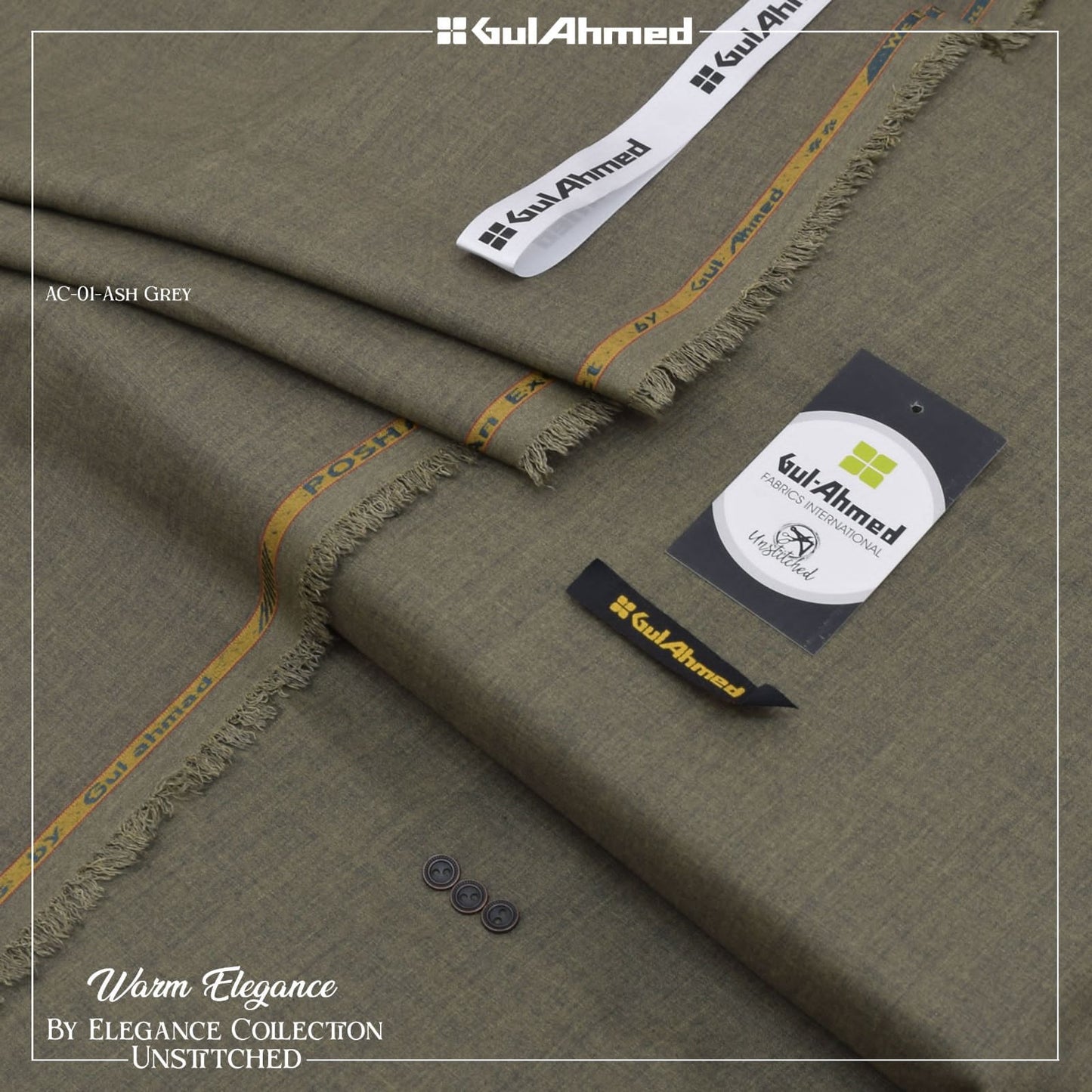 Gul Ahmed Men’s Semi Wool – Unstitched Winter Collection