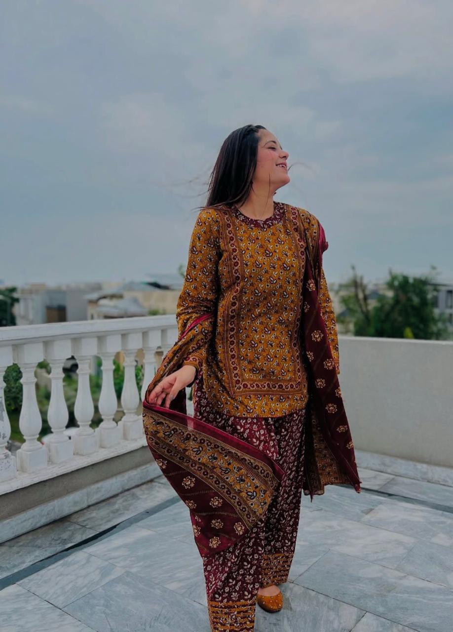 BINSAEED 3PC Khaddar Collection β Printed Winter Suits