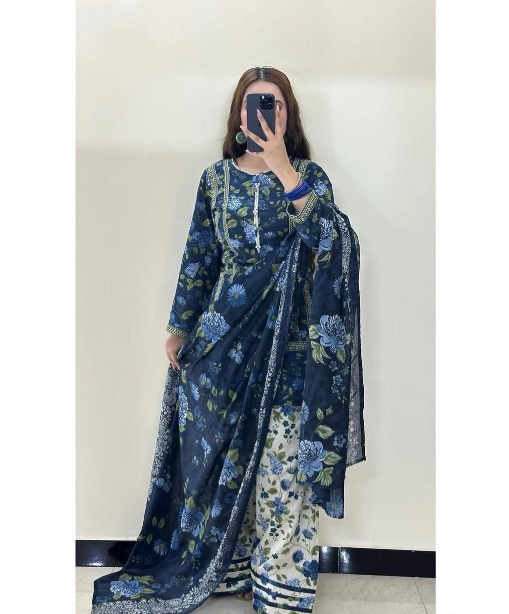 BINSAEED 3PC Printed Khaddar Collection – Winter Unstitched Dresses 2025