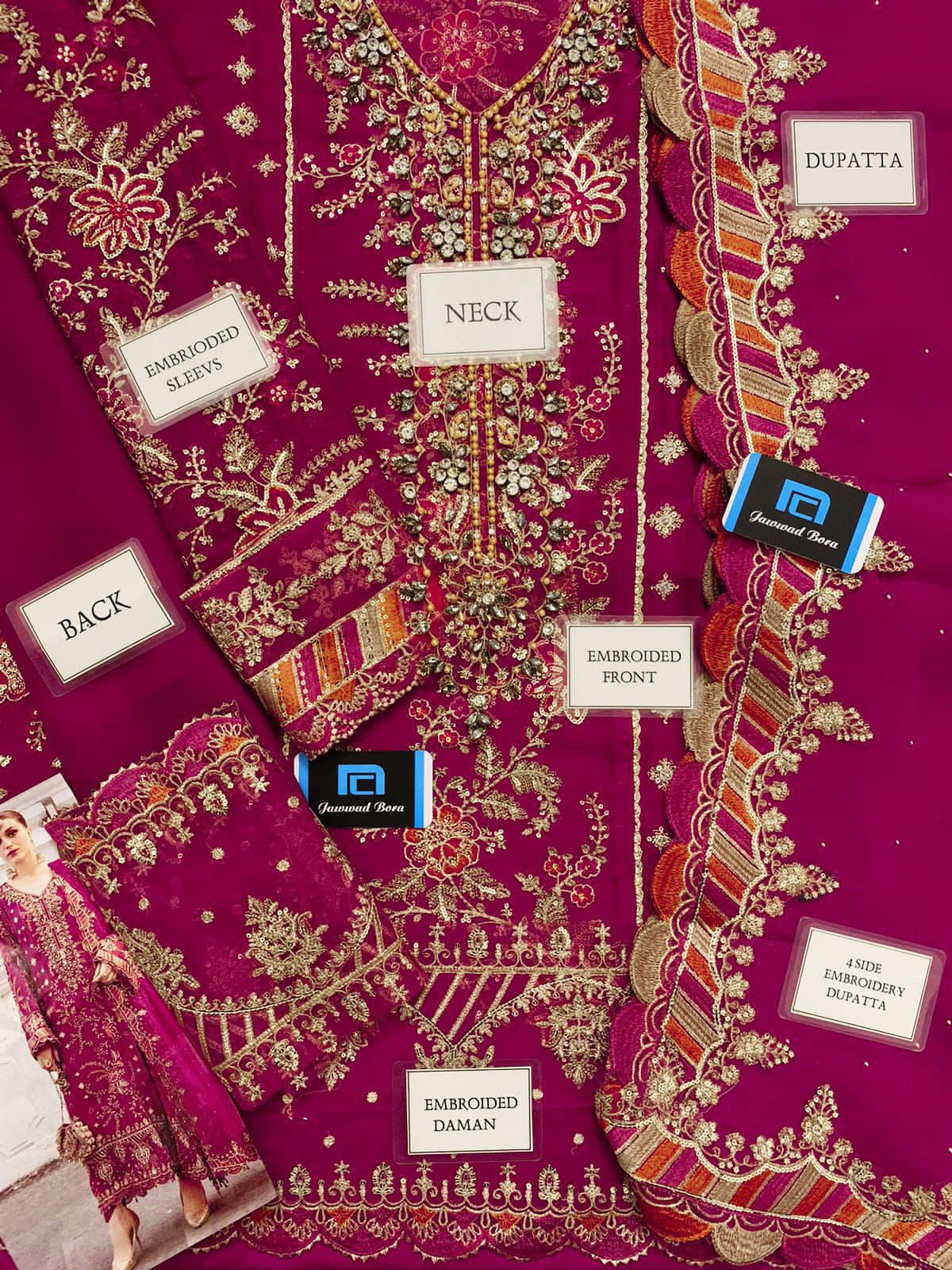 Maria B Chiffon Collection 2024 – Luxury 3PC Embroidered