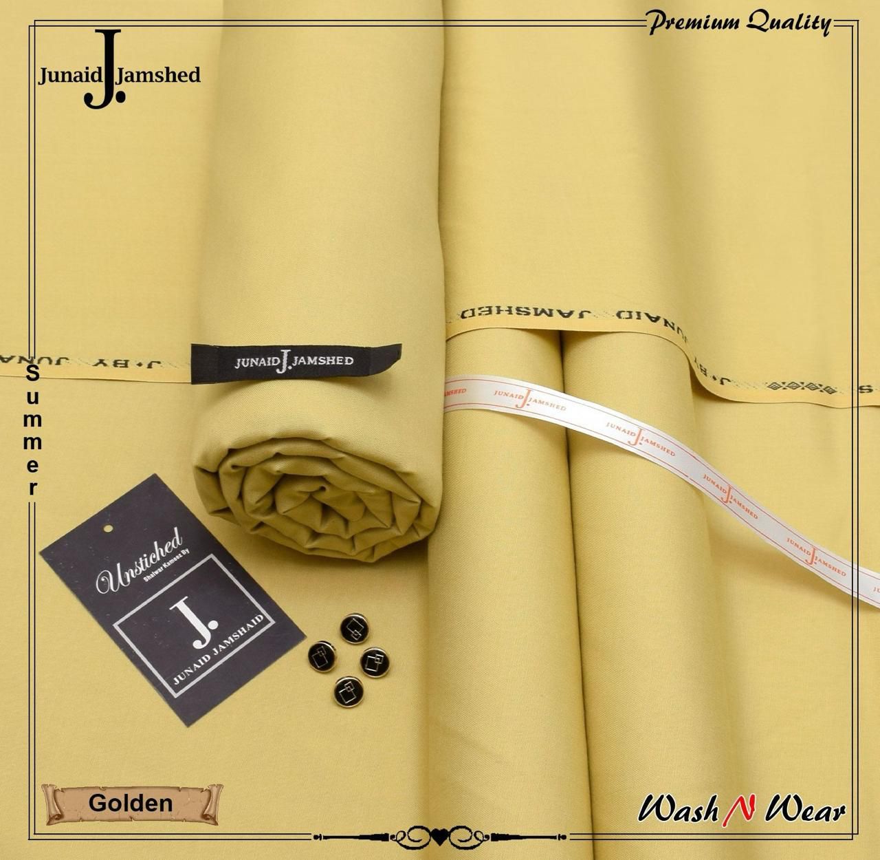 J. Junaid Jamshed Men’s Summer Collection – Premium Wash & Wear Fabric