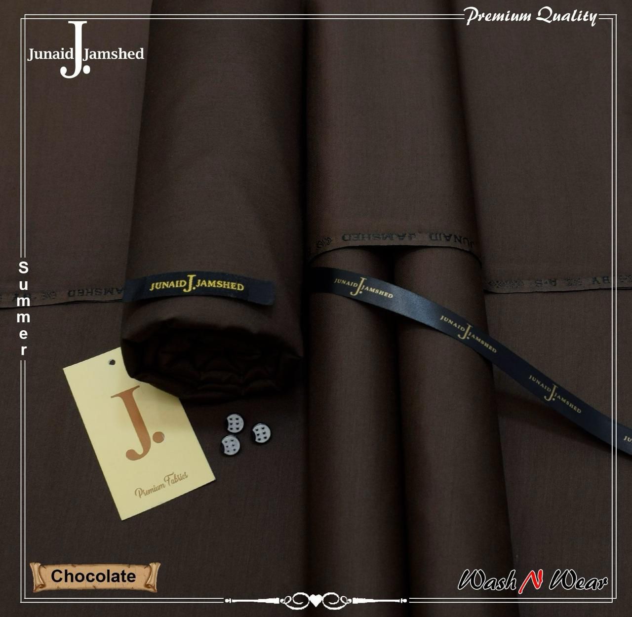 J. Junaid Jamshed Men’s Summer Collection – Premium Wash & Wear Fabric