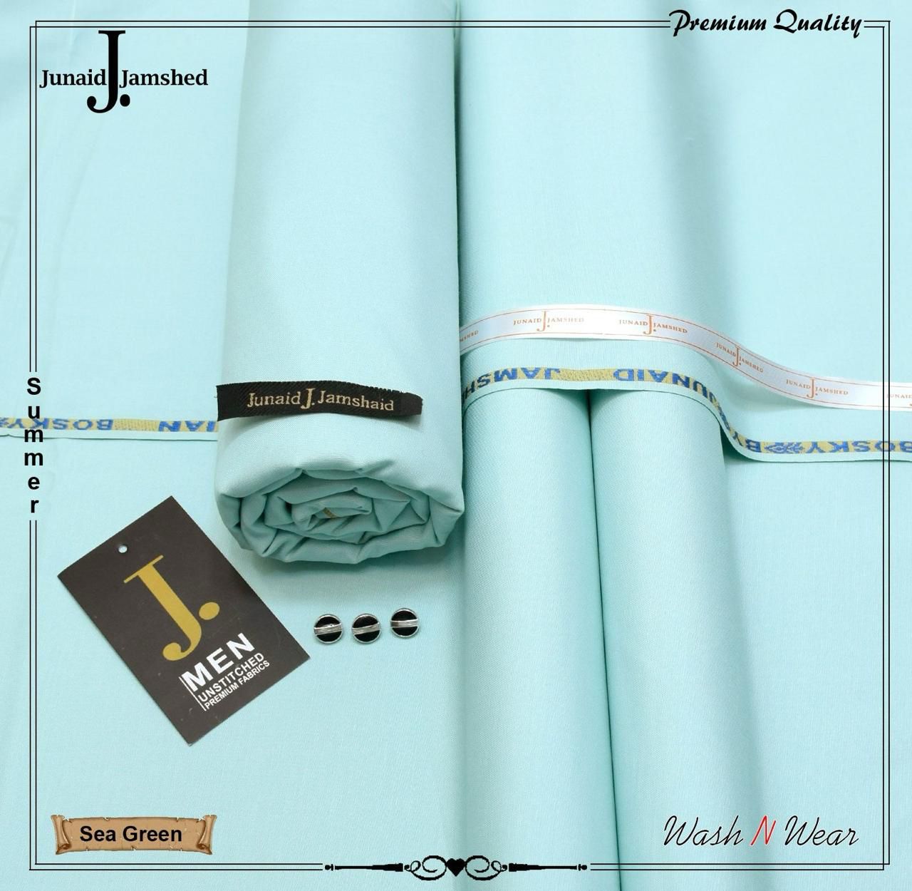 J. Junaid Jamshed Men’s Summer Collection – Premium Wash & Wear Fabric