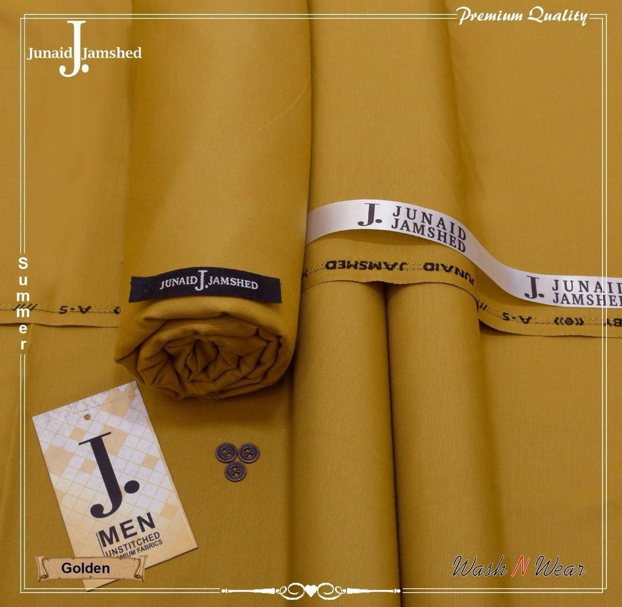 J. Junaid Jamshed Men’s Summer Collection – Premium Wash & Wear Fabric