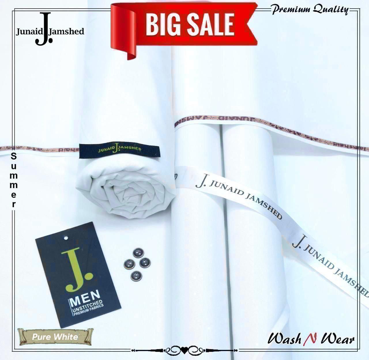 J. Junaid Jamshed Men’s Summer Collection – Premium Wash & Wear Fabric