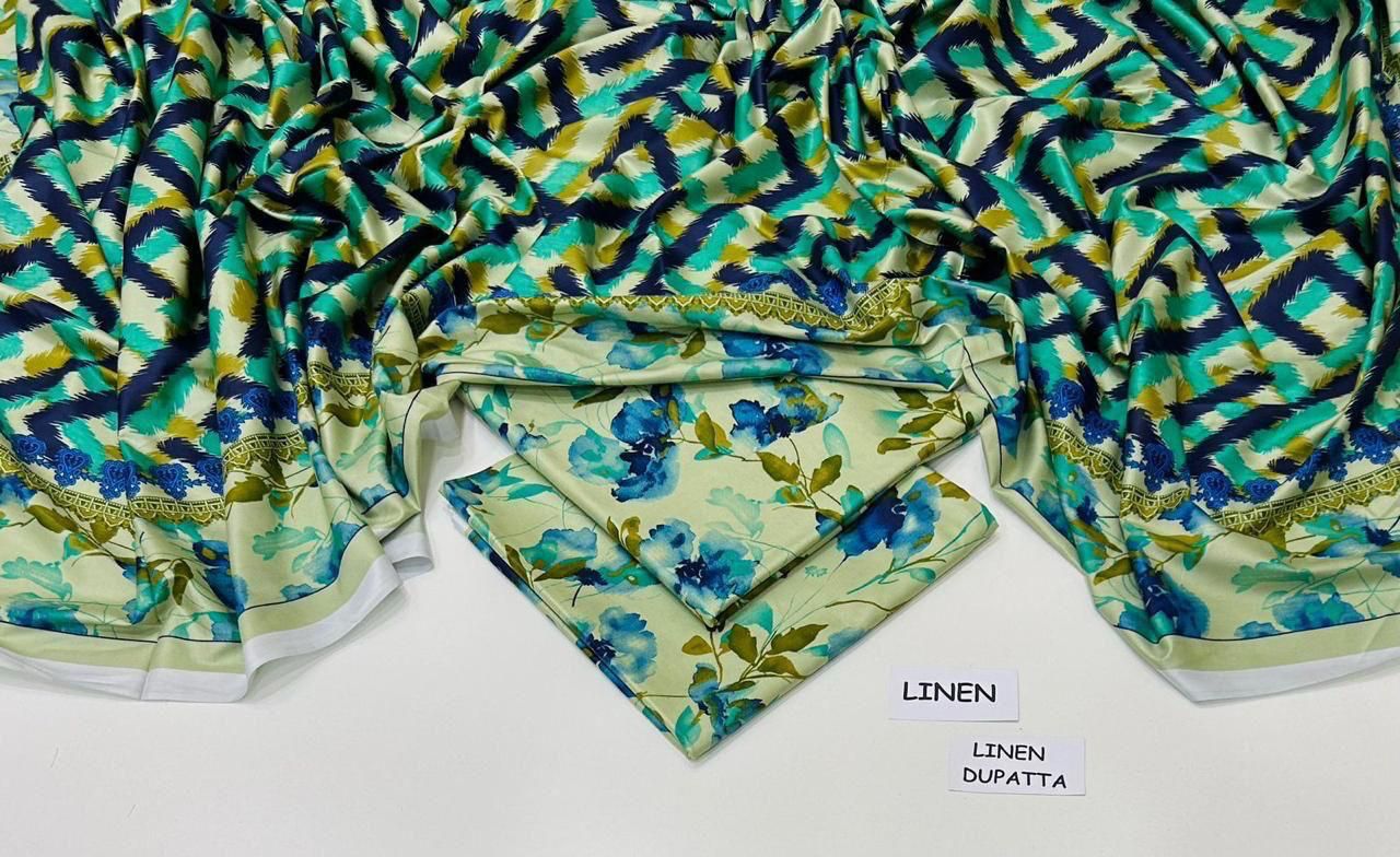 Maria B | Iznik | Baroque | Charizma – Linen 3PC Printed Winter Collection 2025
