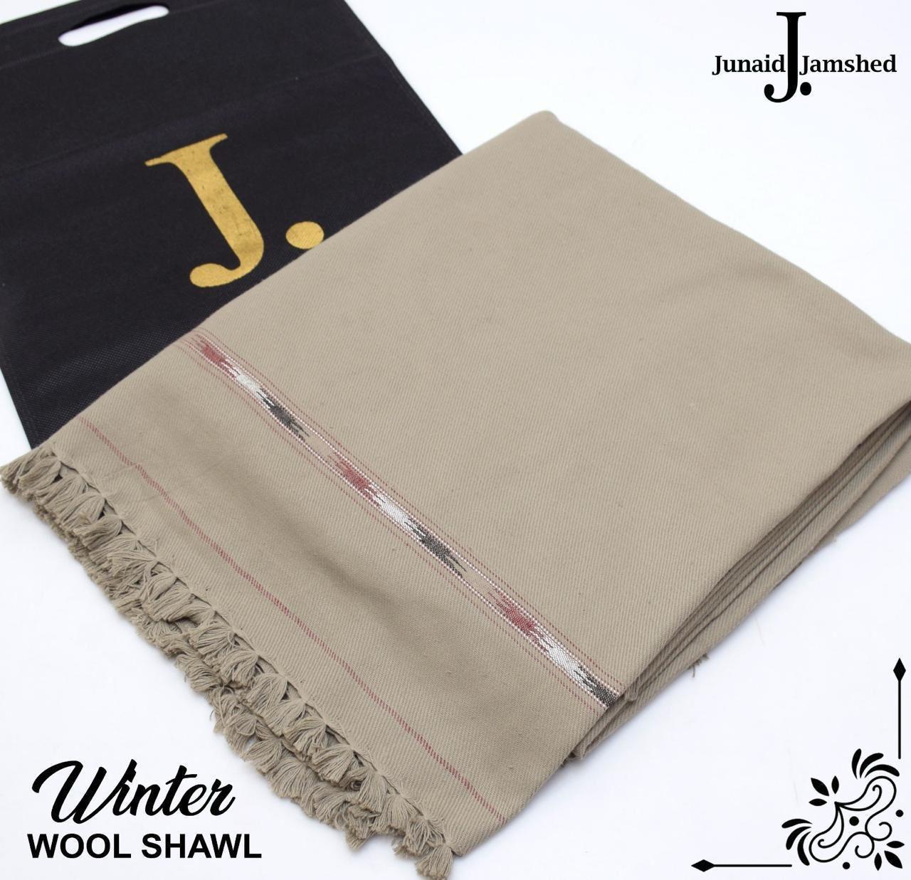 J. Junaid Jamshed Men’s Winter Shawl – Pure Wool