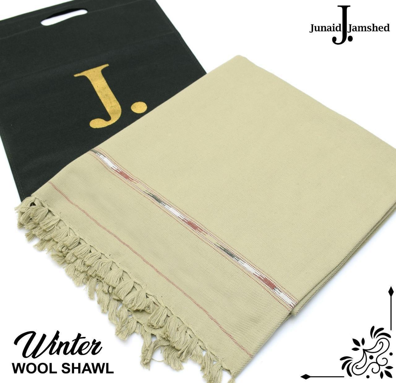 J. Junaid Jamshed Men’s Winter Shawl – Pure Wool