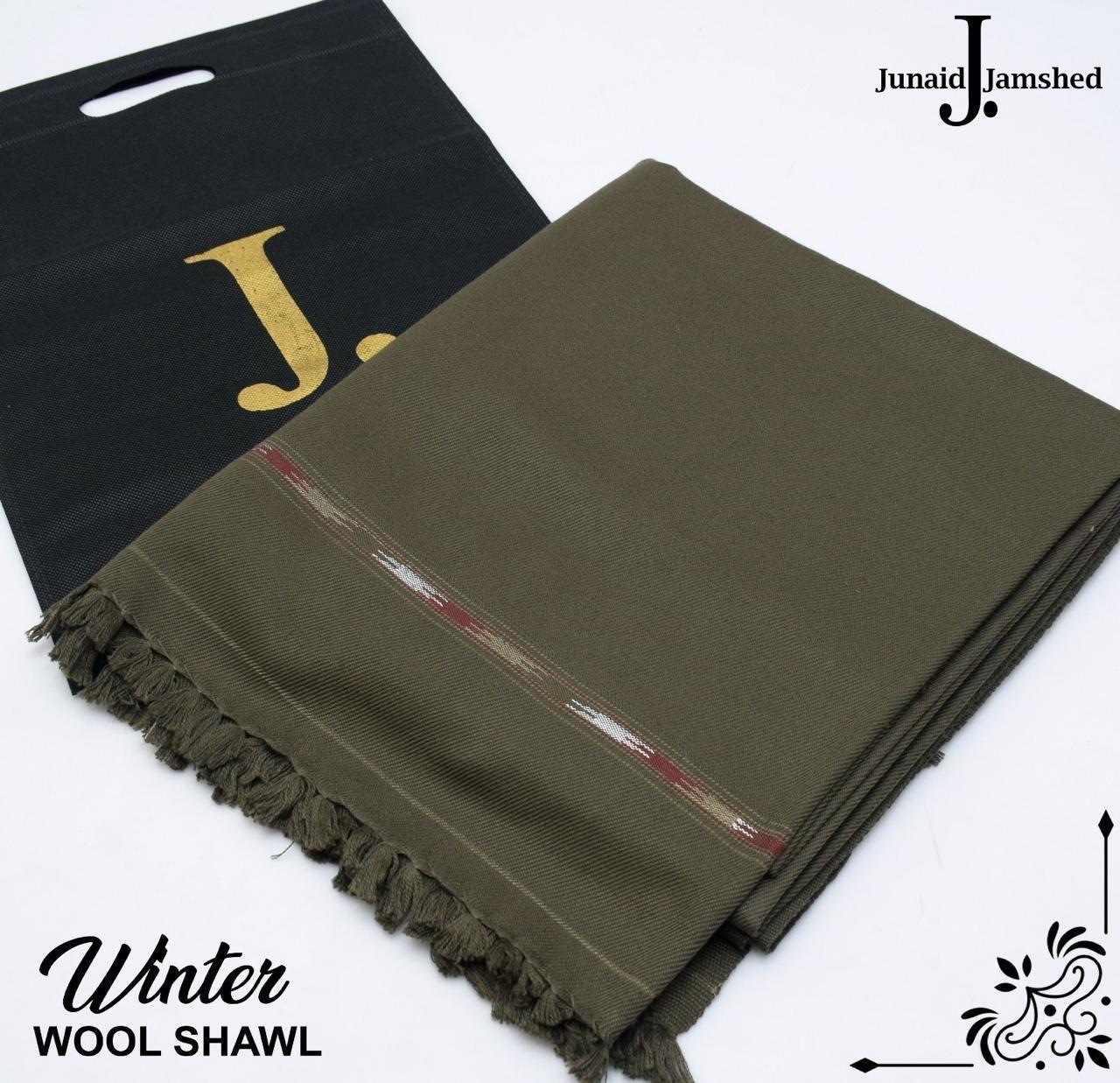 J. Junaid Jamshed Men’s Winter Shawl – Pure Wool