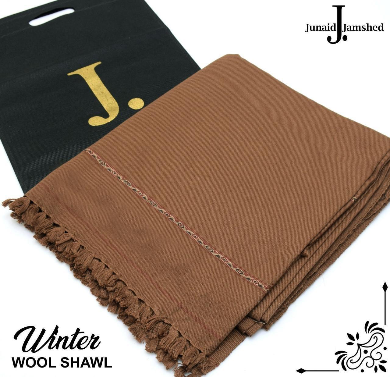 J. Junaid Jamshed Men’s Winter Shawl – Pure Wool