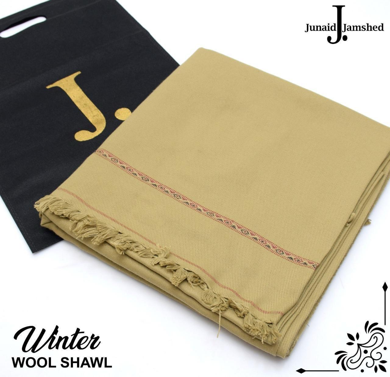 J. Junaid Jamshed Men’s Winter Shawl – Pure Wool