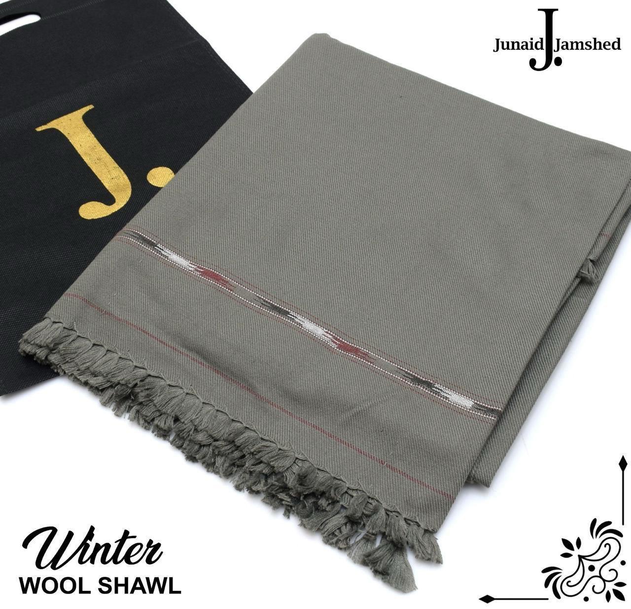 J. Junaid Jamshed Men’s Winter Shawl – Pure Wool