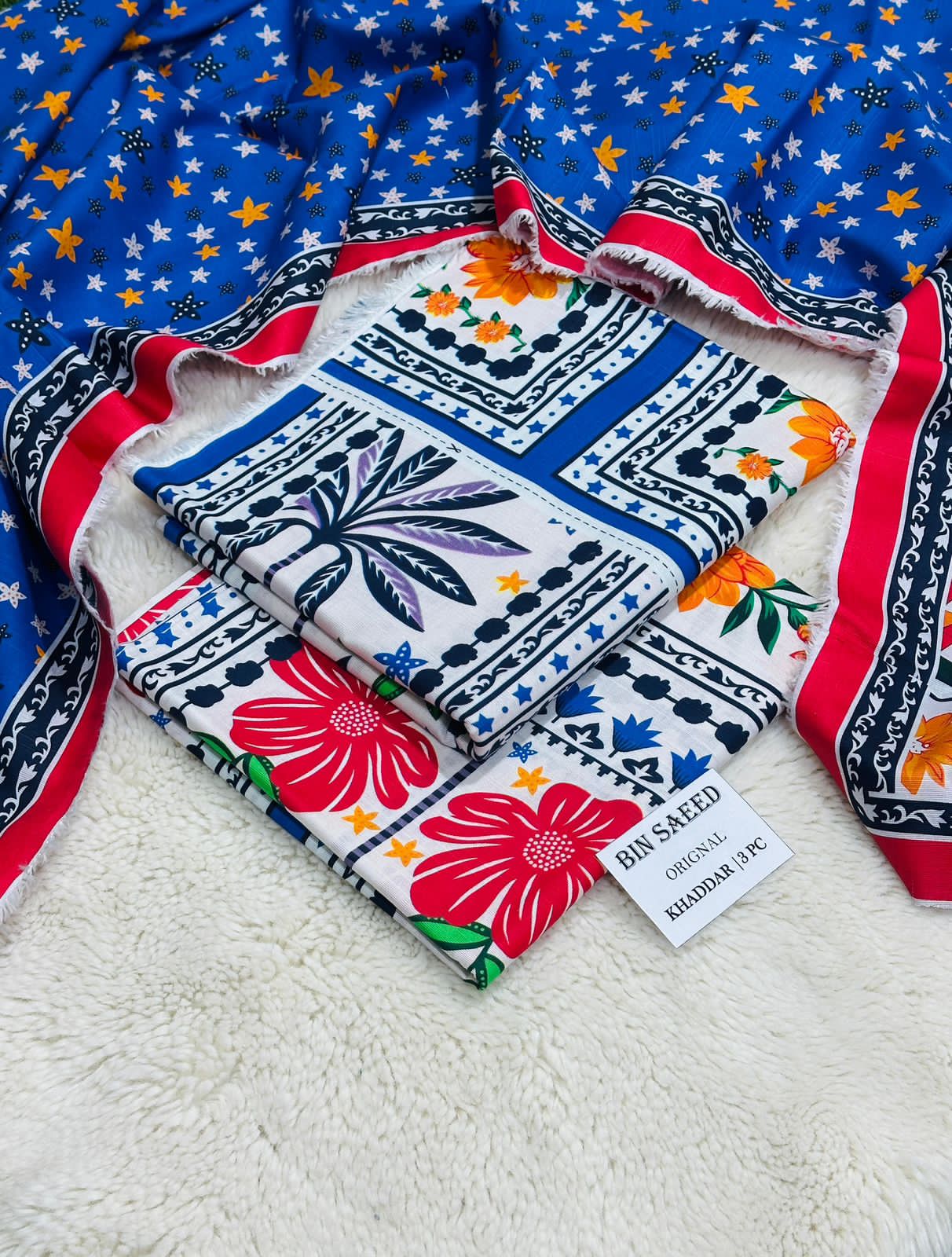 BINSAEED 3PC Khaddar Collection – Printed Winter Suits