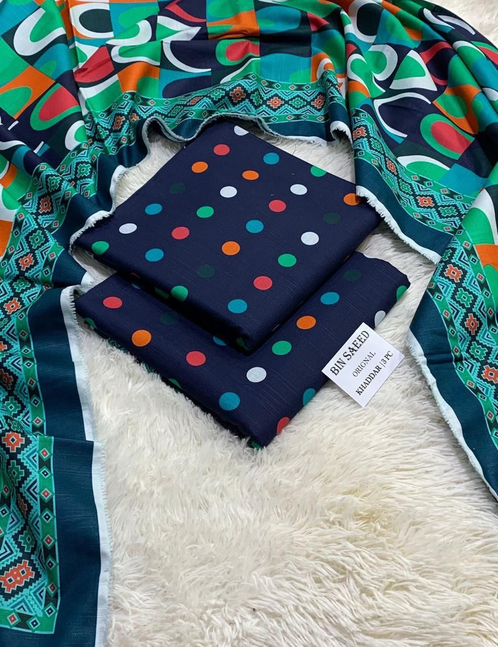 BINSAEED 3PC Khaddar Collection – Printed Winter Suits