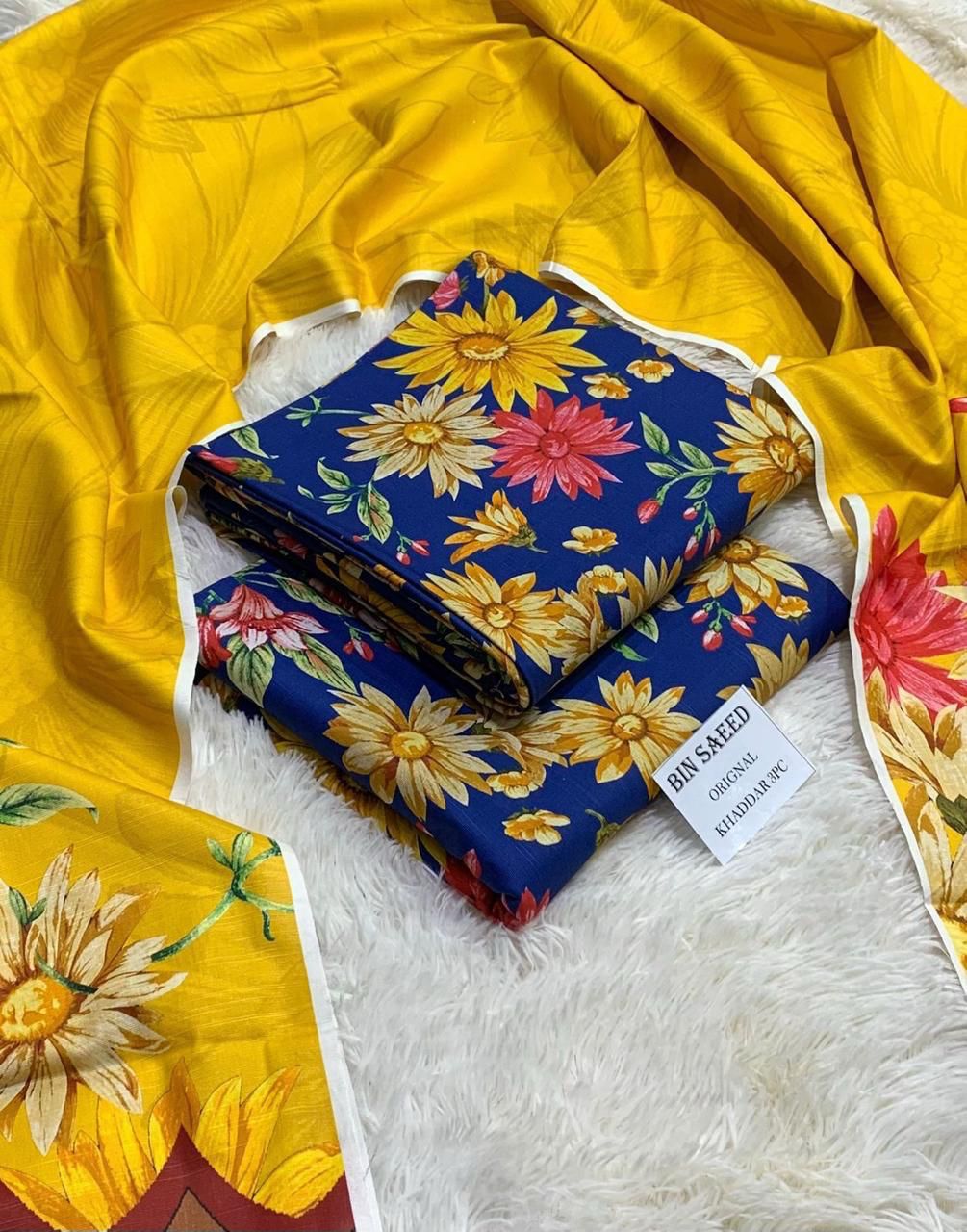 BINSAEED 3PC Khaddar Collection – Printed Winter Suits