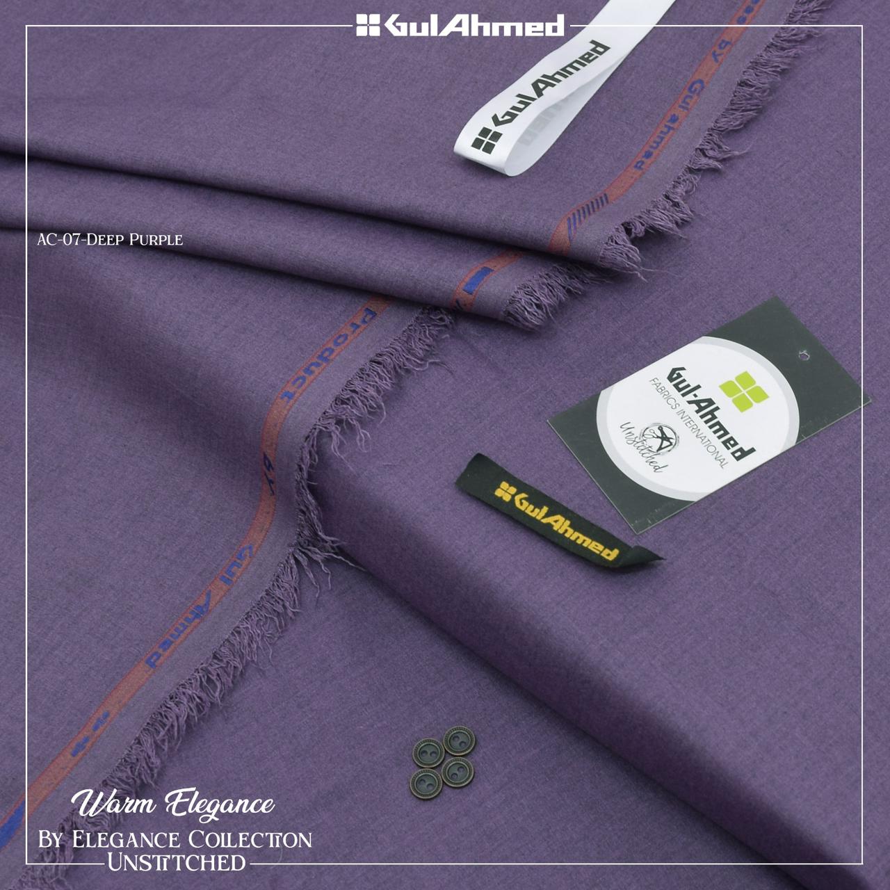 Gul Ahmed Men’s Semi Wool – Unstitched Winter Collection