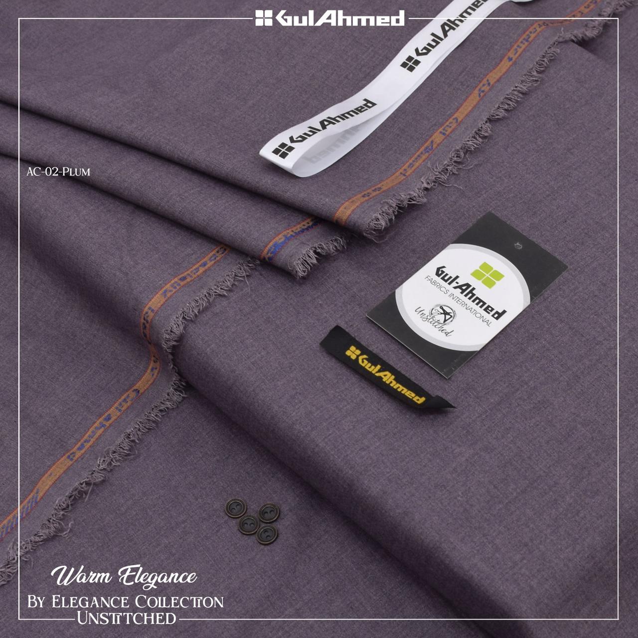 Gul Ahmed Men’s Semi Wool – Unstitched Winter Collection