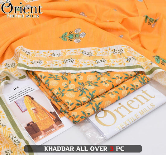 Orient 3PC Khaddar Collection – Digital Printed Winter Suits 2025