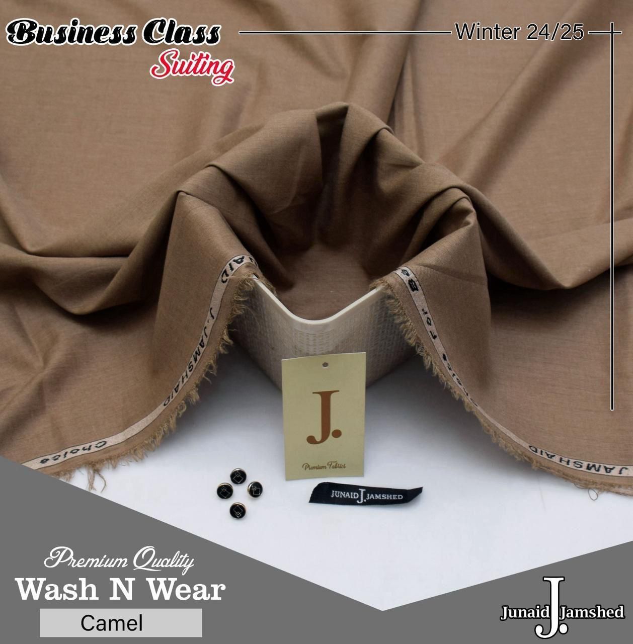 J. Junaid Jamshed Winter Collection 2025 – MVS Wash & Wear Unstitched Suit