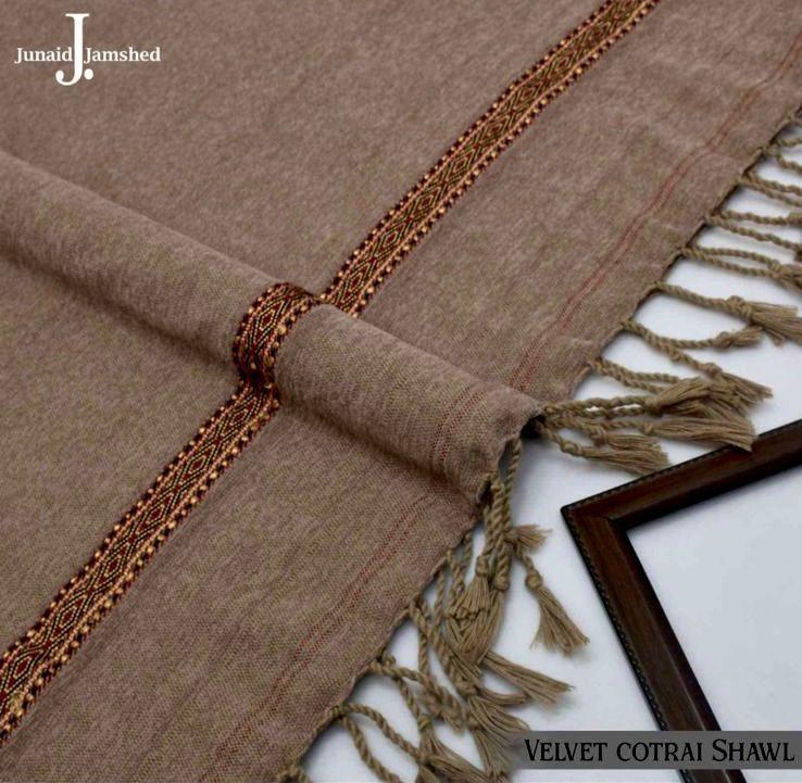 Men’s Velvet Shawl – Luxury Winter Collection with Border Work & Tassels