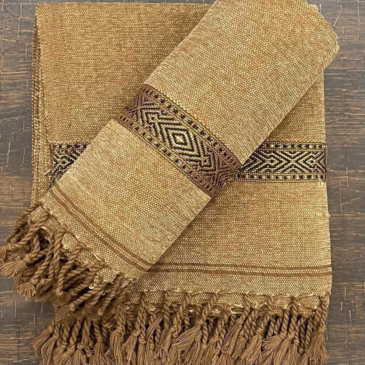 Men’s Velvet Shawl – Luxury Winter Collection with Border Work & Tassels