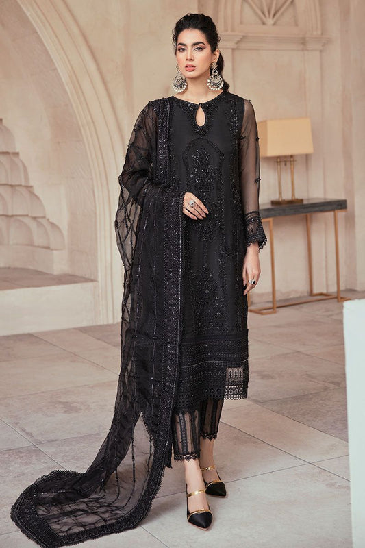 MUSHQ Wedding Edition – Net & Organza Embroidered 3PC Luxury Dress