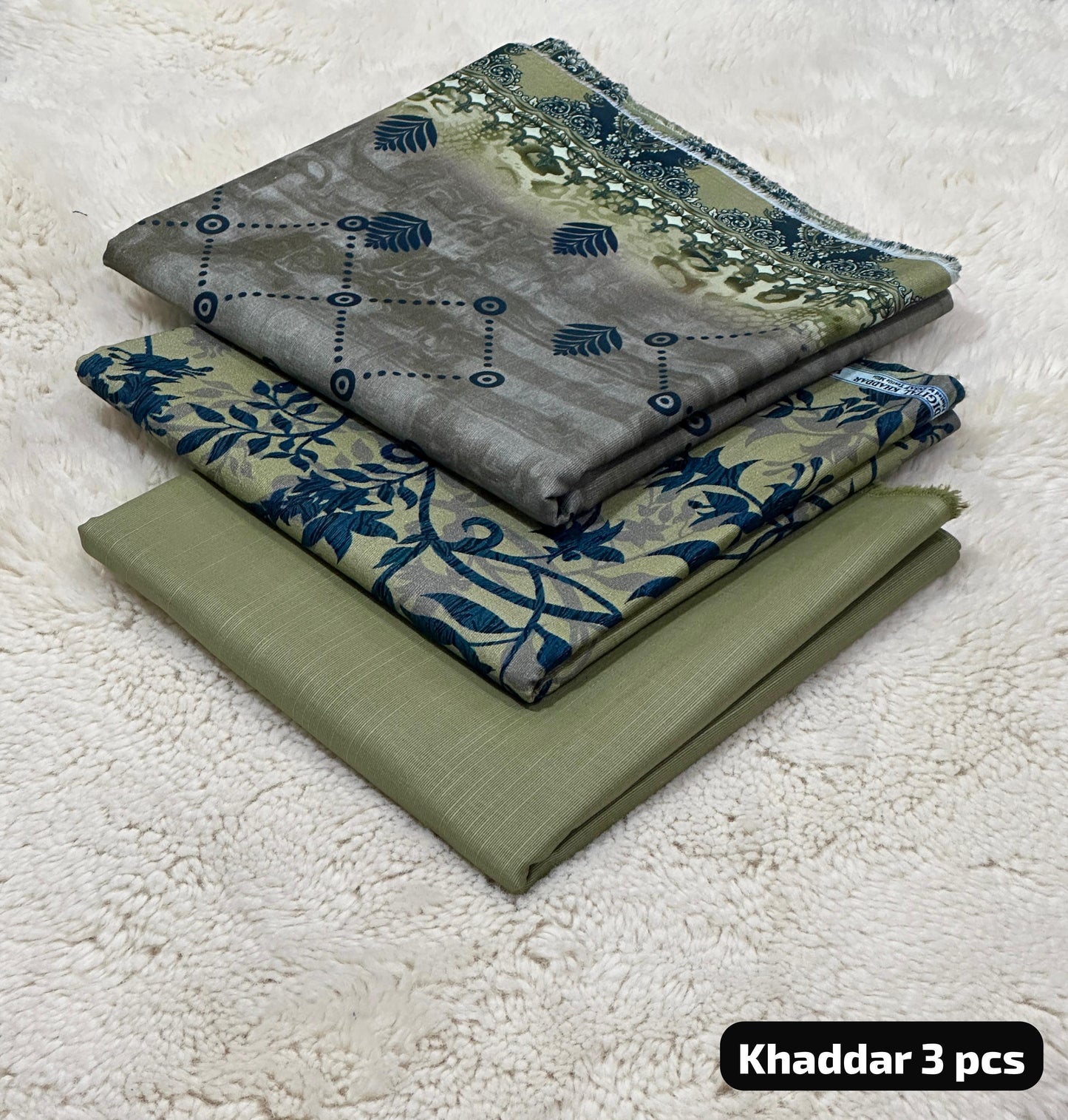 Nishat Khaddar 3PC Suit – Printed Shirt, Trouser & Dupatta