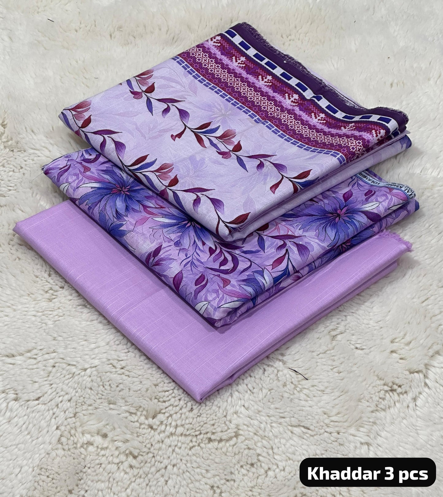 Nishat Khaddar 3PC Suit – Printed Shirt, Trouser & Dupatta