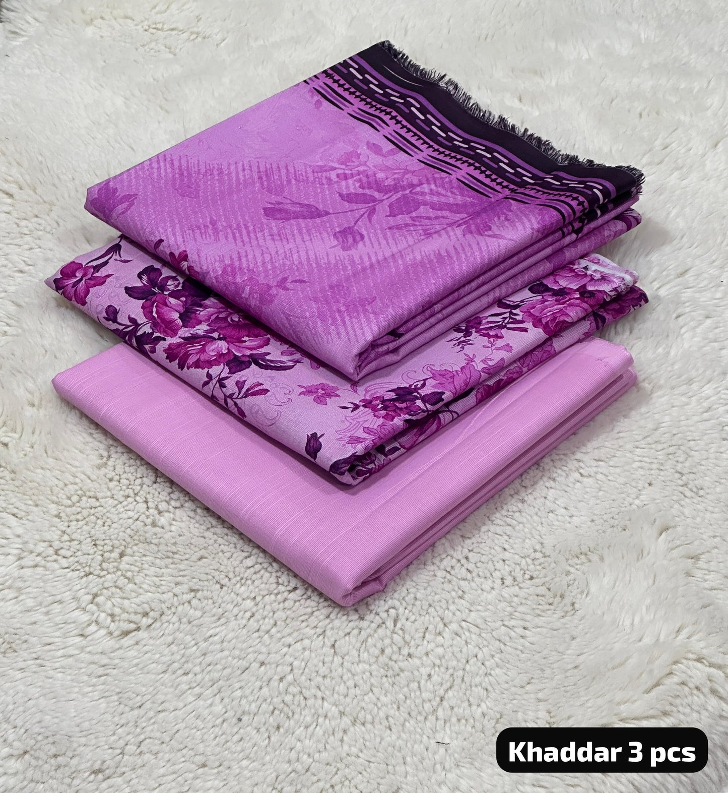 Nishat Khaddar 3PC Suit – Printed Shirt, Trouser & Dupatta