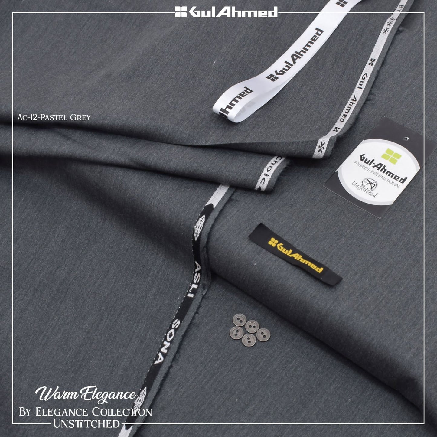 Gul Ahmed Men’s Semi Wool – Unstitched Winter Collection