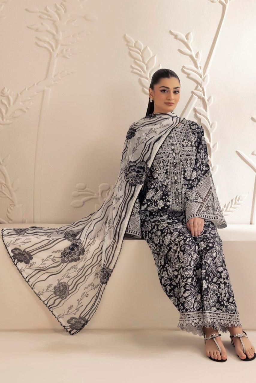 BINSAEED 3PC Khaddar Collection – Printed Winter Suits
