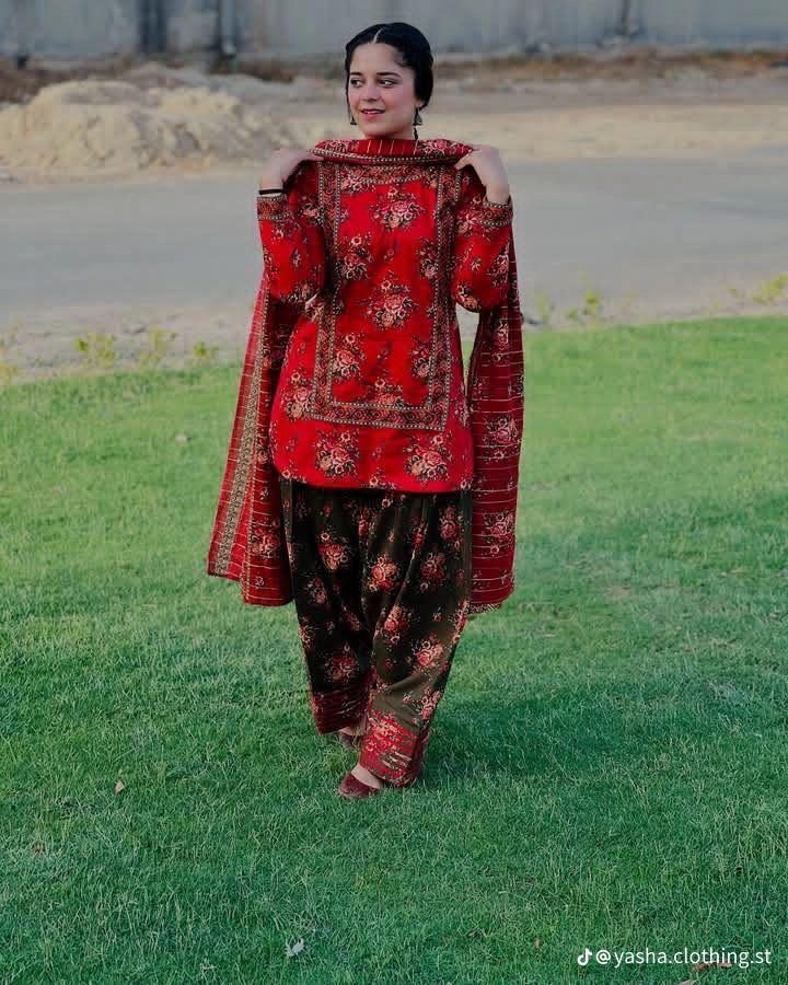 BINSAEED 3PC Khaddar Collection – Printed Winter Suits