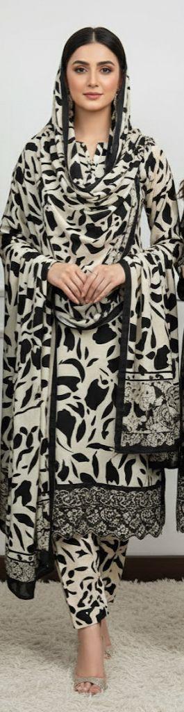 BINSAEED 3PC Printed Khaddar Collection – Winter Unstitched Dresses 2025