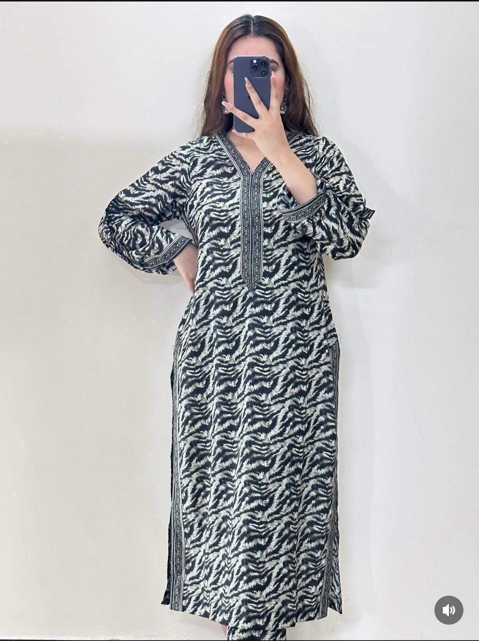 BINSAEED 3PC Printed Khaddar Collection – Winter Unstitched Dresses 2025