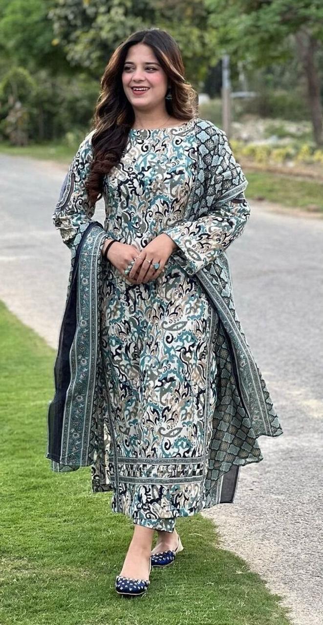 BINSAEED 3PC Printed Khaddar Collection – Winter Unstitched Dresses 2025