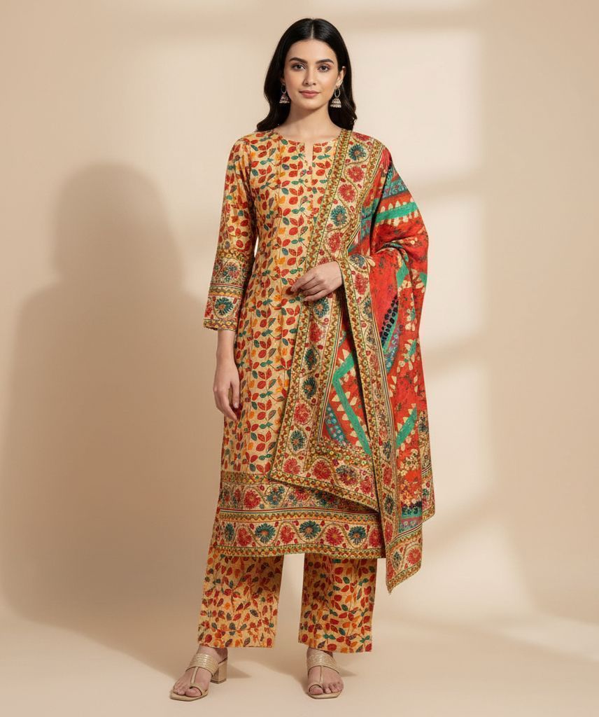 BINSAEED 3PC Printed Khaddar Collection – Winter Unstitched Dresses 2025