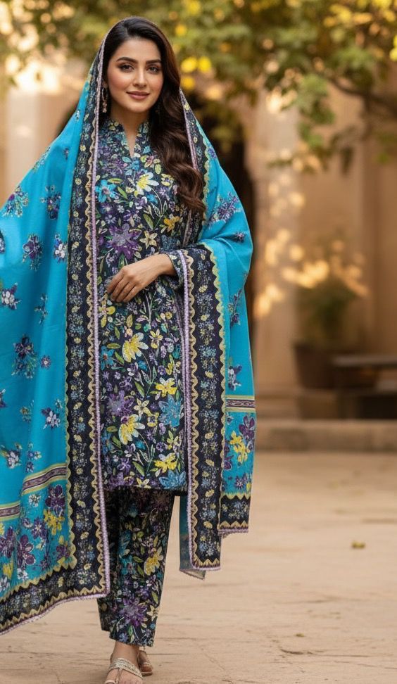 BINSAEED 3PC Printed Khaddar Collection – Winter Unstitched Dresses 2025