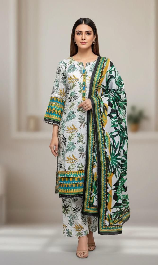 BINSAEED 3PC Printed Khaddar Collection – Winter Unstitched Dresses 2025