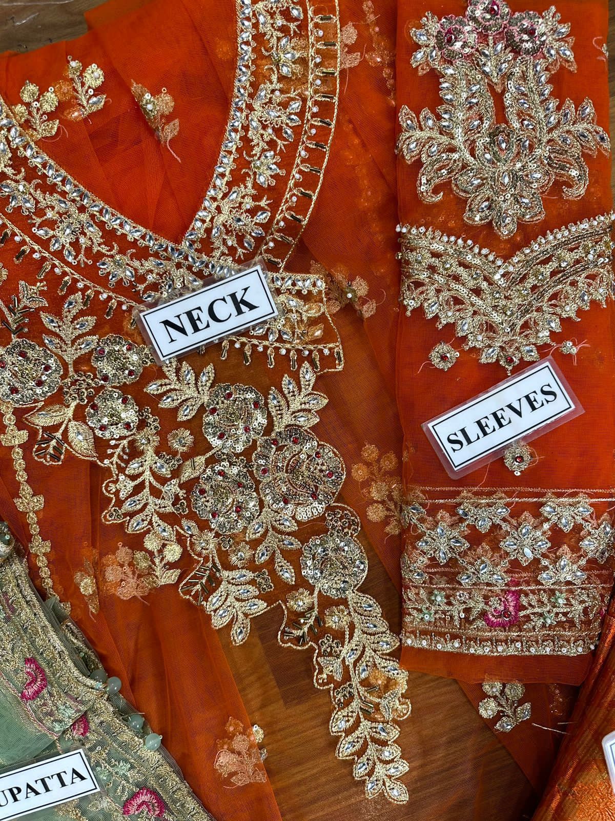 Embroidered Net & Organgza Luxury Party Wear