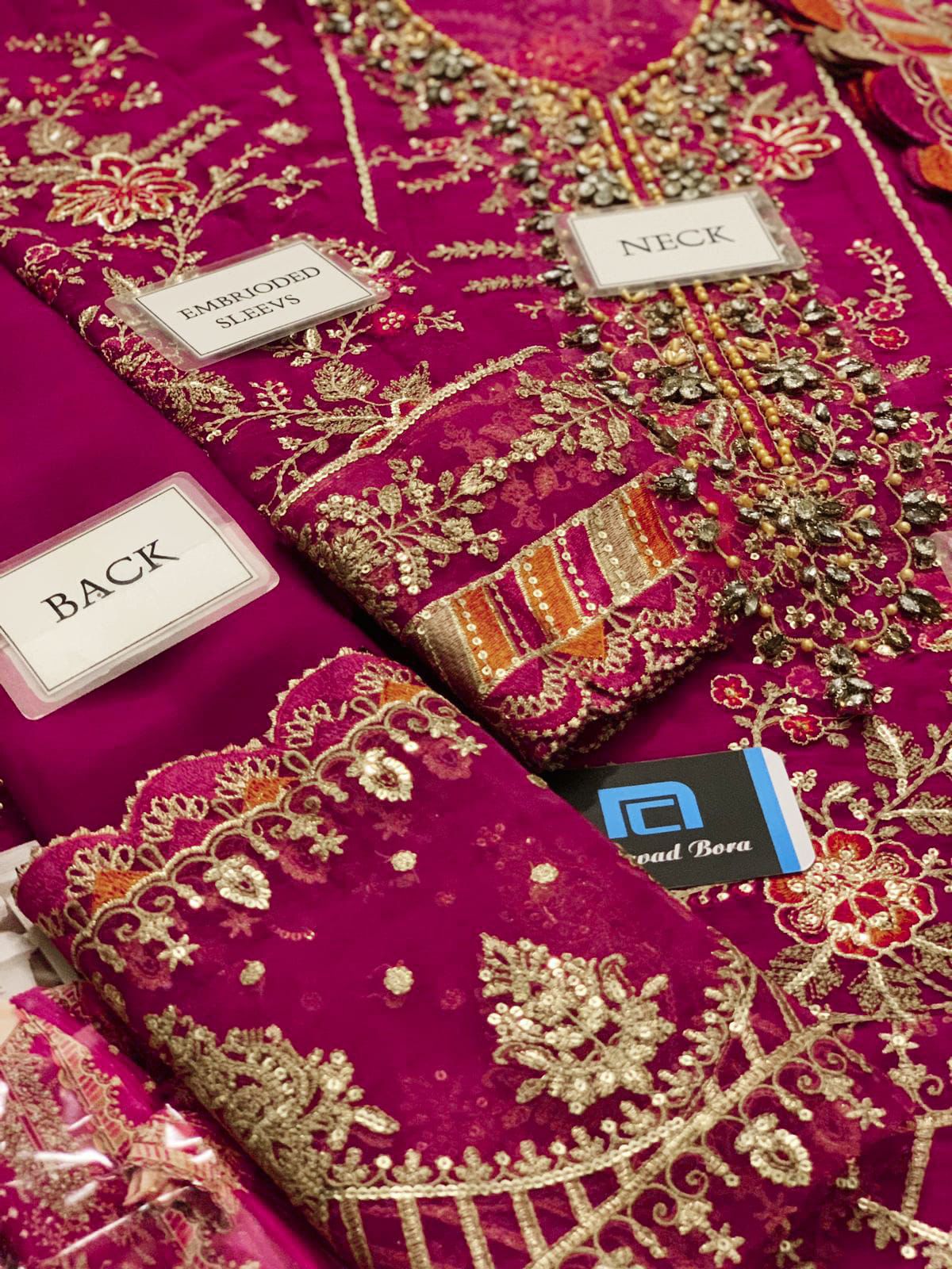Maria B Chiffon Collection 2024 – Luxury 3PC Embroidered