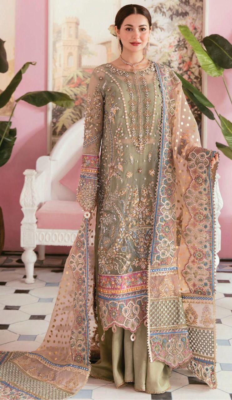ELAF Luxury Organza Embroidered Work | 3PC Women’s Wedding Collection 2025
