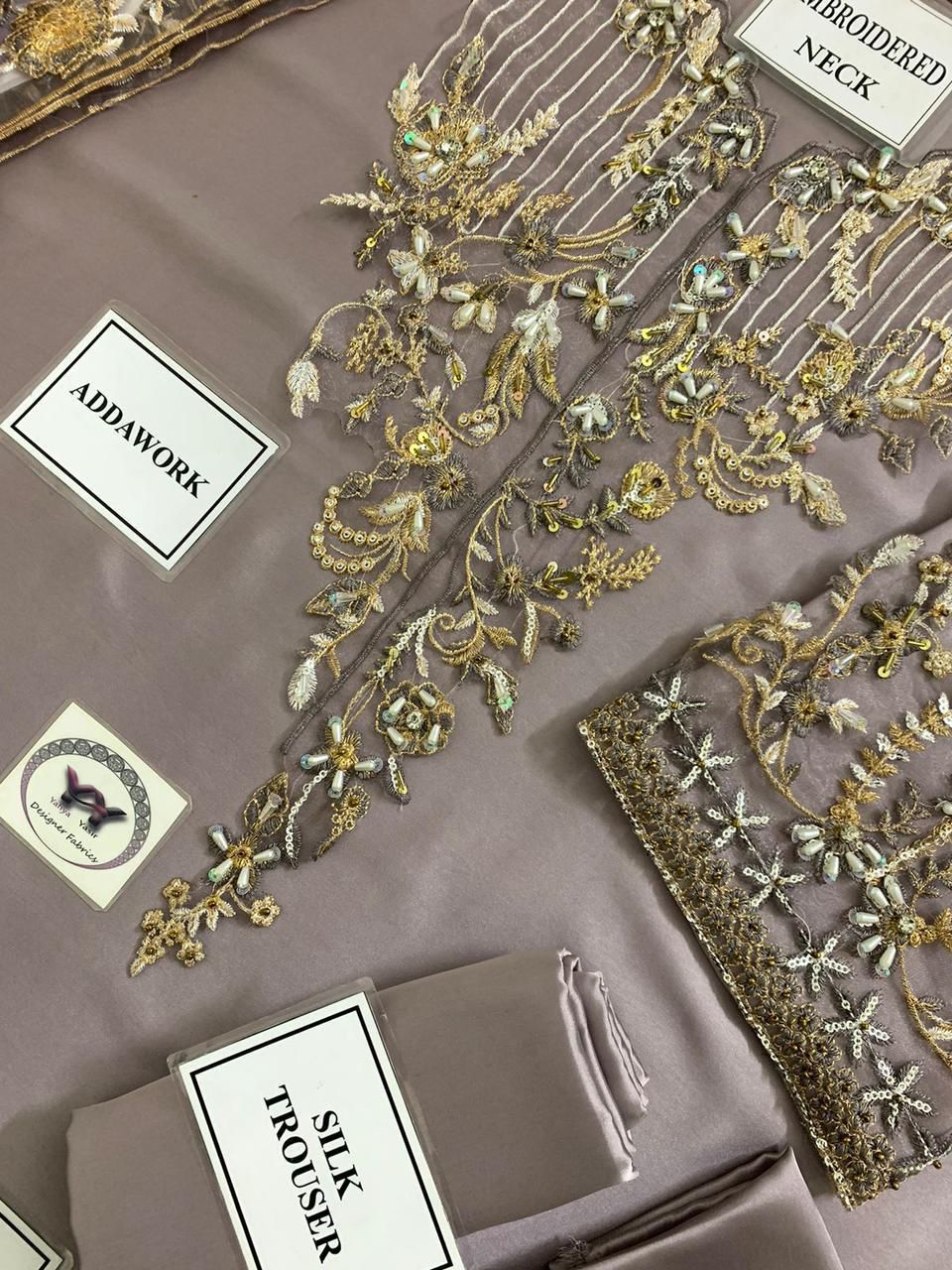 Azure Silk Festive Collection – Luxury Unstitched Silk Embroidered Suit for Wedding & Party Wear