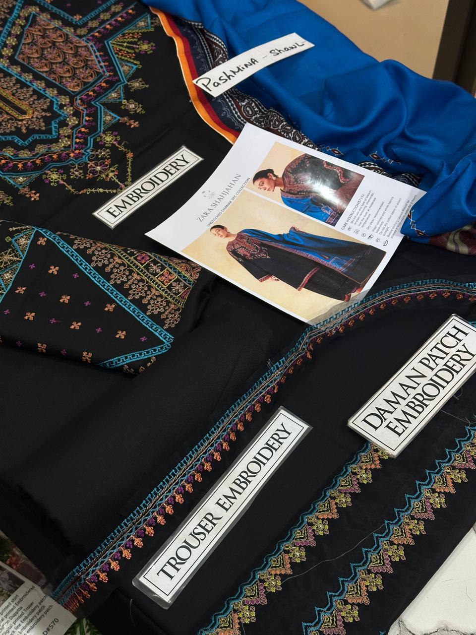 Jazmin Winter Collection 2PC – Heavy Embroidered Neck & Sleeves | Dhanak Fabric Casual Suit