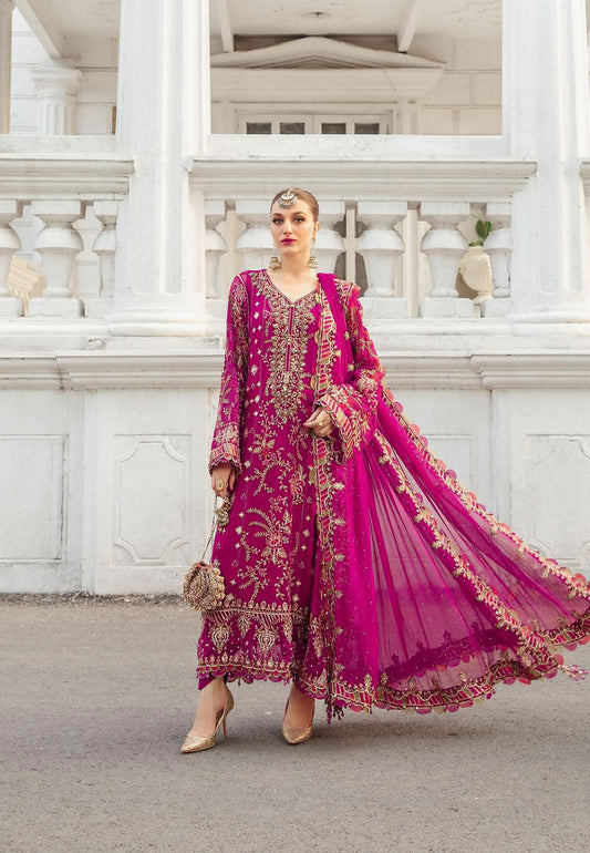 Maria B Chiffon Collection 2024 – Luxury 3PC Embroidered
