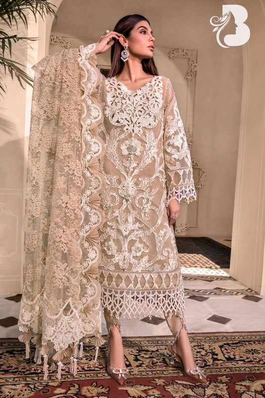 Maria B Heritage Edition 2023 – Heavy Embroidered Organza Dress